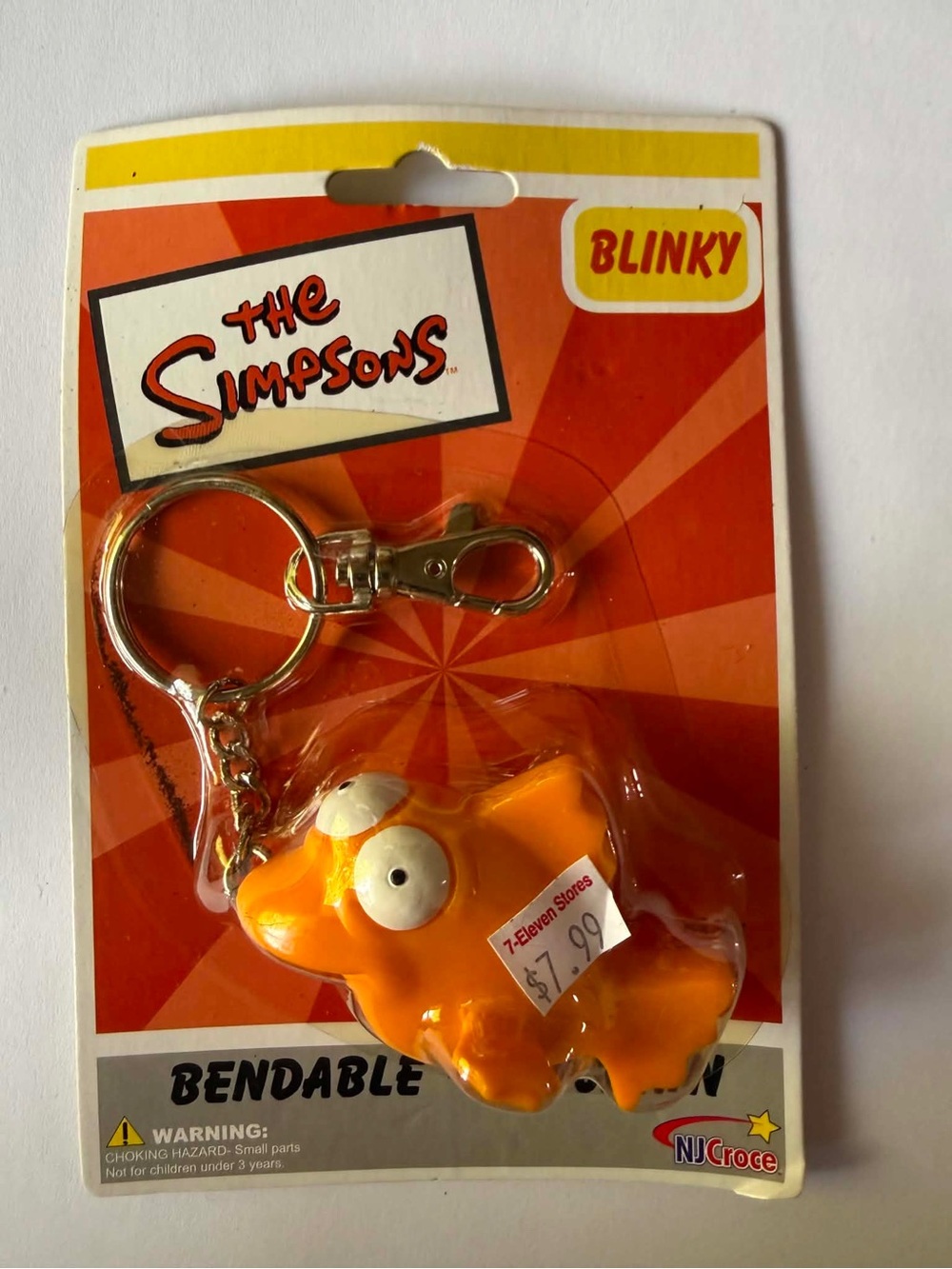 The Simpsons Blinky the Three-Eyed Fish bendable keychain